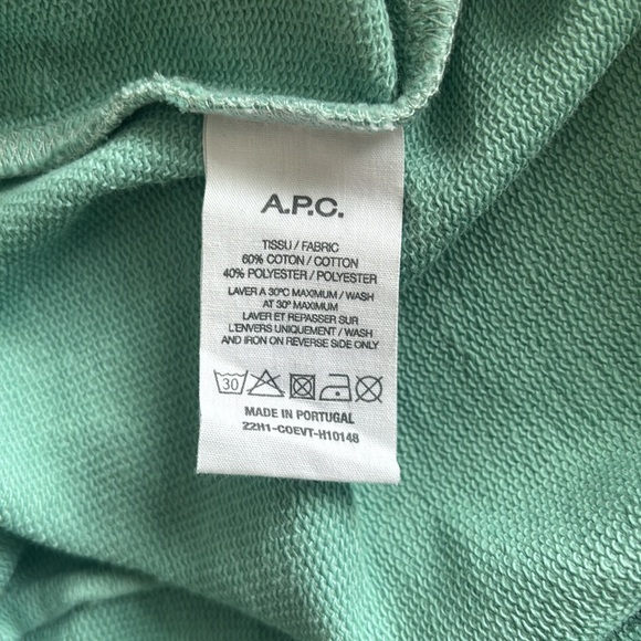 A.P.C. Straight-Leg Cotton-Jersey Drawstring Shorts in Blue (M) - Picture 5 of 5